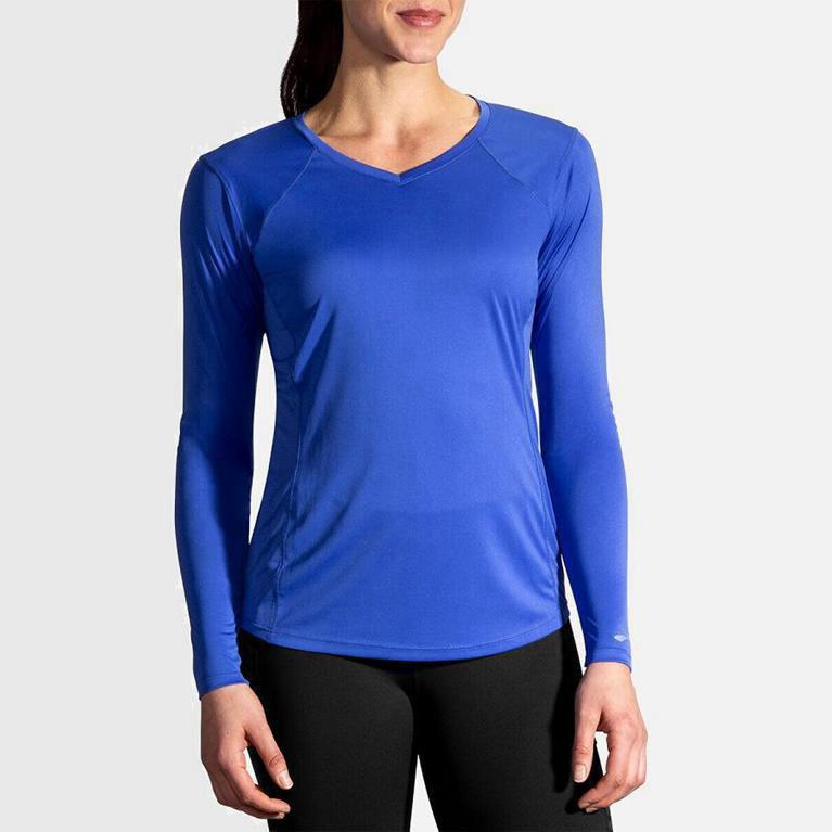 Brooks Stealth Mujer Camisetas Manga Larga - Azules (7912RZGBW)